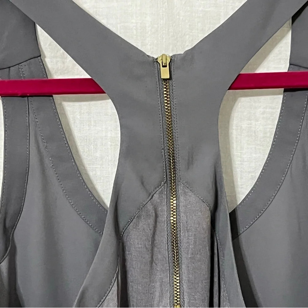 Women's Express Racer Back Zip up Sleeveless Top Size Small - Picture 2 of 7
